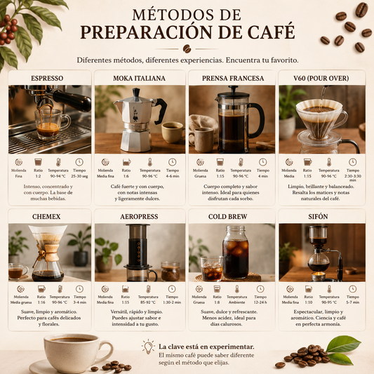 Métodos de preparación de café