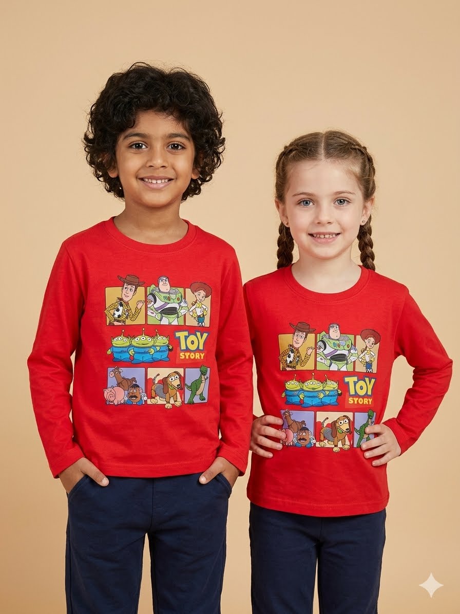 Polera Manga Larga Toy Story - Rojo