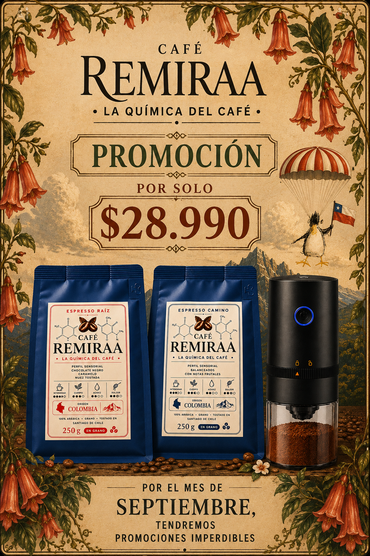 Dos 2 Cafés de Especialidad + Moledor Eléctrico