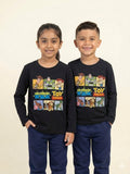 Polera Manga Larga Toy Story - Negro