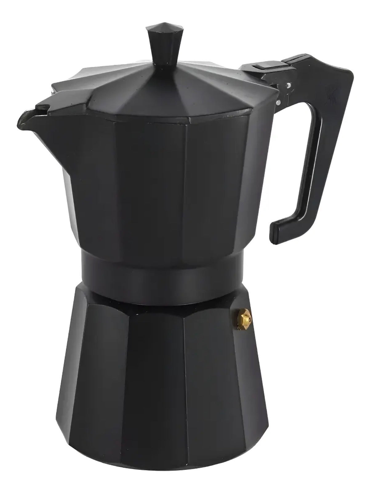 Cafetera Italiana 6 Tazas - Negro y Rojo