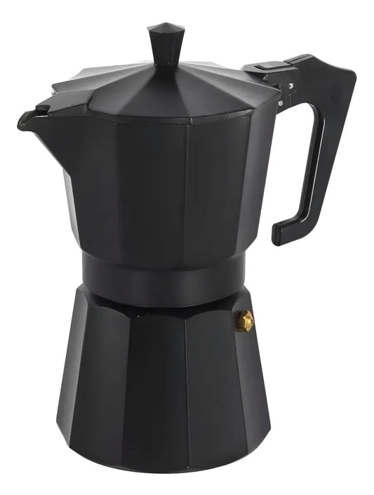 Cafetera Italiana 6 Tazas - Negro y Rojo