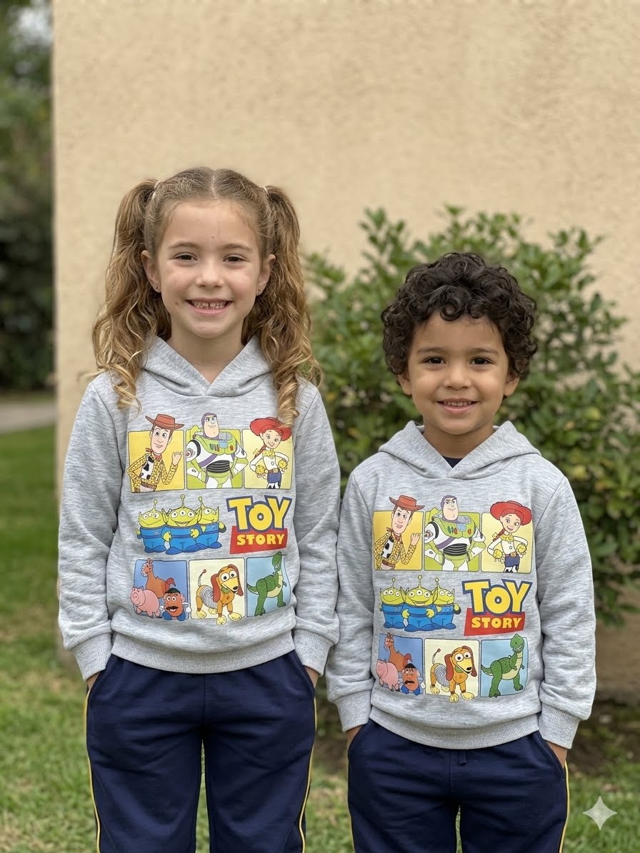 Polerón con Gorro Toy Story - Gris