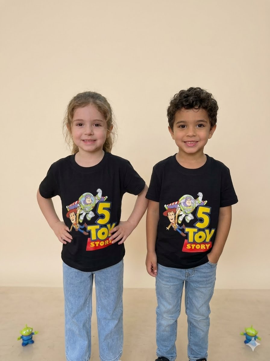 Polera Manga Corta 100% Algodón Toy Story 5