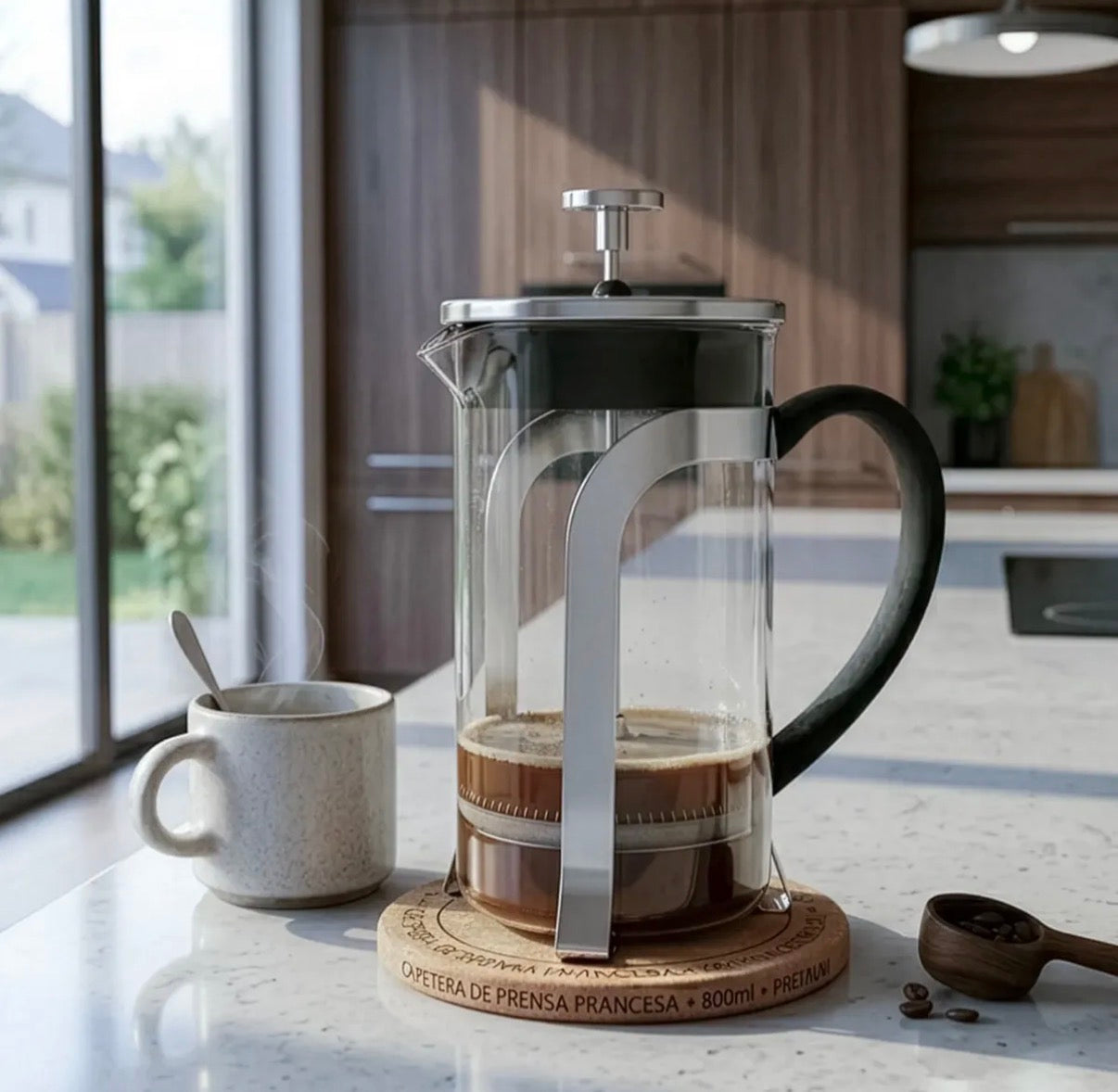 Prensa Francesa 800ml Acero Inoxidable